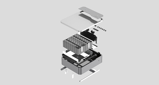 Zonne-opslagapparatuur Li-ion stapelbare oplaadbare batterij 5KWH 10KWH 15KWH 20KWH