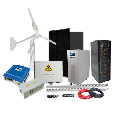 Home Off Grid Hybrid Power System Wind Solar Hybrid Controller 3KW Windturbine Generator