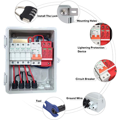32A Solar String Combiner Box Voor RV Boats Zonne-energiesysteem