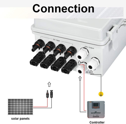 4 string waterdichte combinator dozen voor zonne-systeem Pv string box