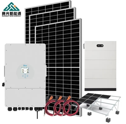 5000watt 5000watt 5kw Solar Energy Home Storage System met monokristallijn silicium panelen