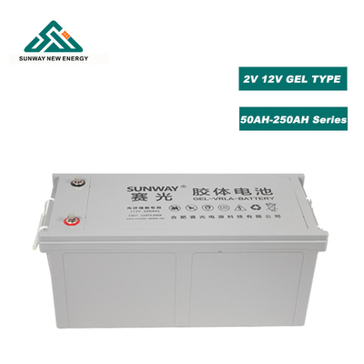 Oplaadbare 12V 200ah/250ah Zonne-loodzuurgelbatterijen