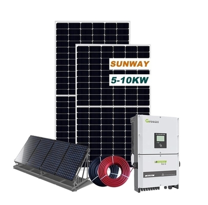 60 Hz Compleet op het net Rooftop Solar System 10kw Solar System Op het net