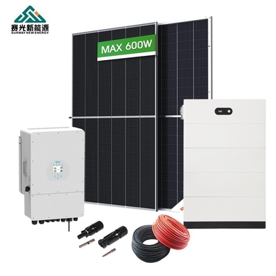 Custom 10kw Hybrid Solar Energy System 15kw 20kw Voor B2B markt