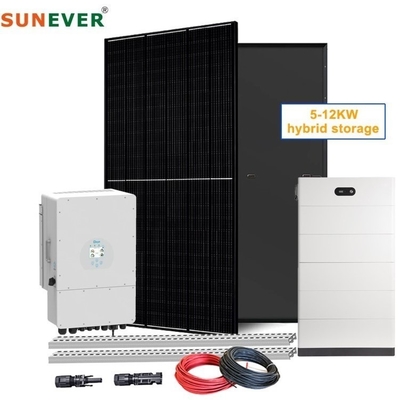 Home Zonne-energiesysteem 6kw 8kw 10kw voor Hybrid Kit Complete Power Generator