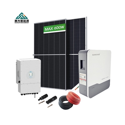 5 kW Hybride Netwerk Solar Home Energy System met Monocrystalline Silicon Solar Panel Kit