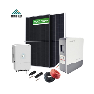 5kw 10kw 15kw 20kw Hybride zonnestelsel voor huishoudens Zonnepanelen 410-700Watt 48Vdc / 51.2Vdc