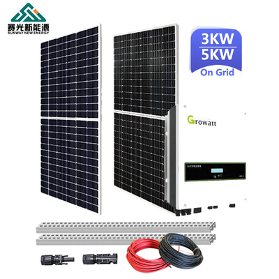 15 kW Outdoor Solar Energy On Grid System met monokristallijn siliciumpanelen