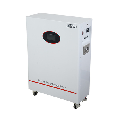 51.2V 400AH 20KWH lithium ijzeren batterij met 5 jaar garantie