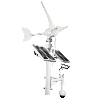 300W 600W slimme wind-zon hybride energiebesparende led straatlantaarn buiten zonne-energie licht met cctv camera 4G 5G