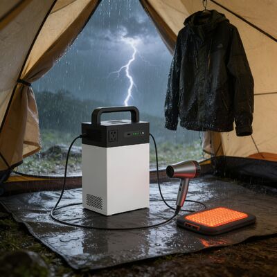 1004,8Wh Dual-Charging Zonne-energiesysteem 500W Draagbare ESS