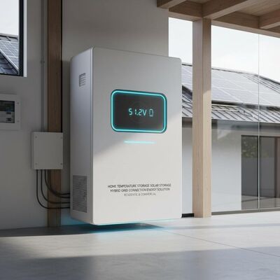 Thuis Temperatuur Opslag Zonne-energie Opslag Batterij 51.2v Hybride Netkoppeling Energieoplossing voor Residentieel en Commercieel
