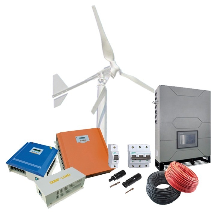 10kw 3 fase zonne- en windenergie thuis 10kw op het net windenergiesysteem voor CE-certificering