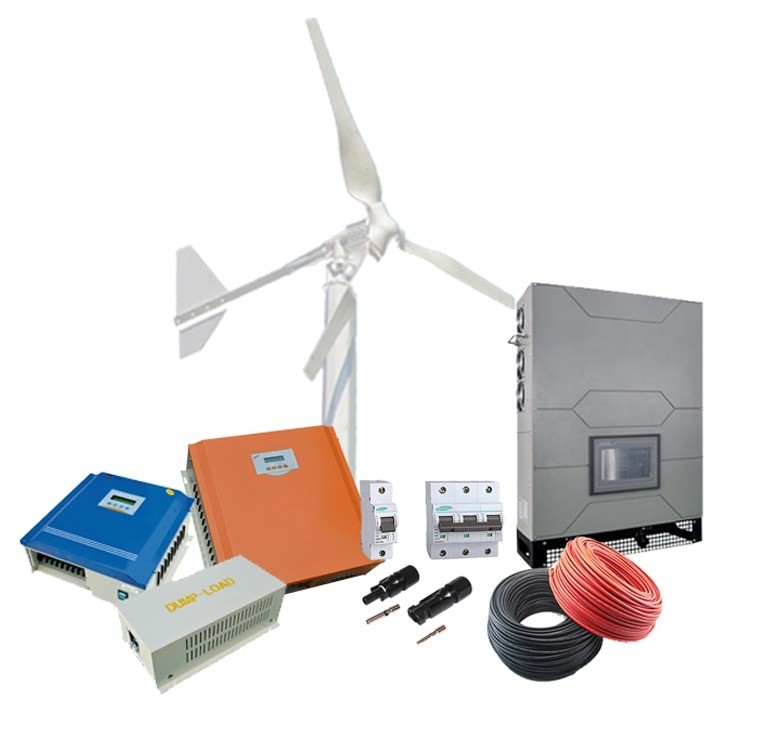 48v 5kw 10kw Home Wind Generator Verticaal Windenergie Generatie Systeem voor Home Energie