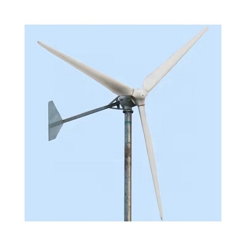 3KW/5KW/10KW horizontale windturbine voor off-grid wind-zonnehybride-energiesysteem