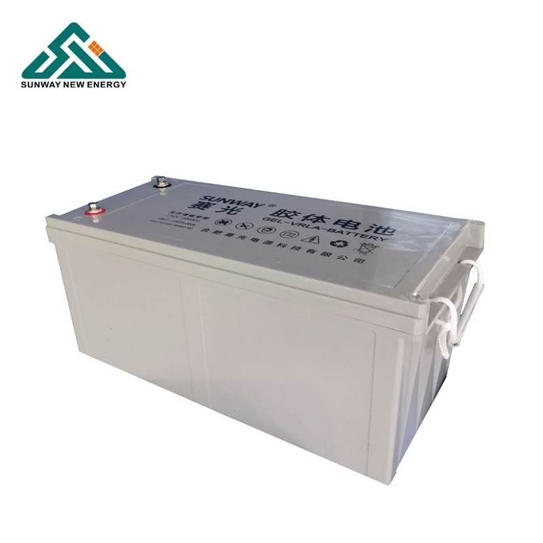 Oplaadbare 12V 200ah/250ah Zonne-loodzuurgelbatterijen