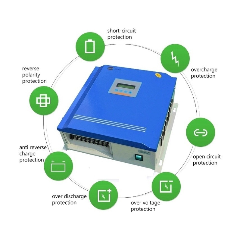 2kw 3kw Solar And Wind Controller CE gecertificeerd 24v/48v/96v 24 uur werktijd