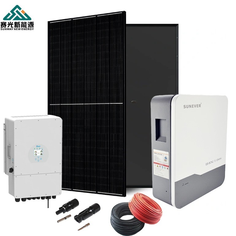2024 Zonne-energiesysteem 5kw 6kw 8kw 10kw met MPPT-controller en 50hz-uitgangsfrequentie