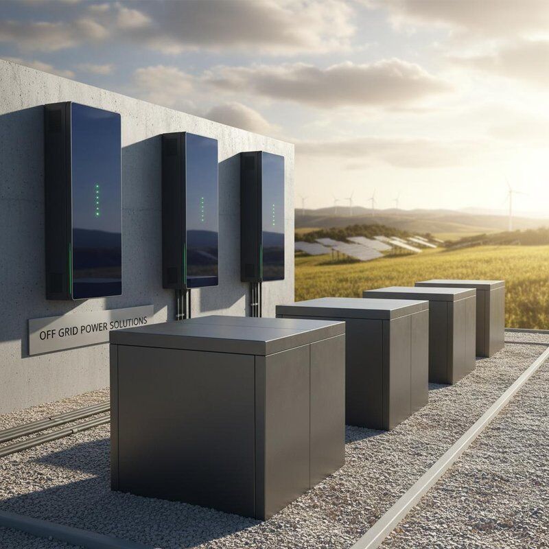 Off-Grid Renewable Energy Storage Ground Mounted Wall Hanging Units Bijdragen aan back-up en duurzame energiebeheeroplossingen