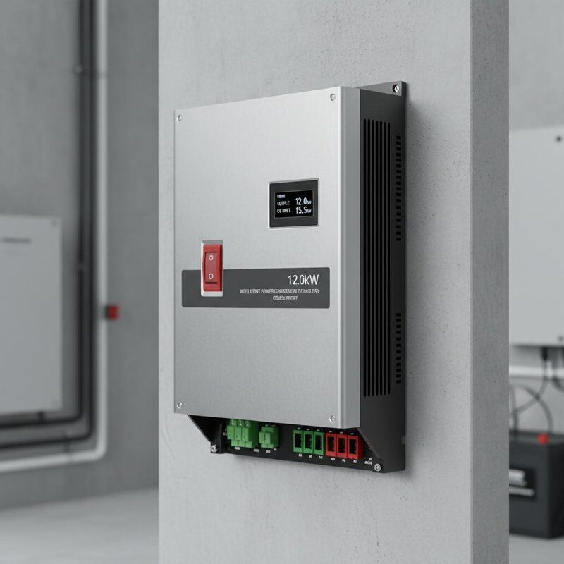 Maximale AC-uitgangsvermogen 12kW Solar Omvormer Geïntegreerde DC-schakelaar OEM-ondersteuning Intelligente Power Conversion Technologie