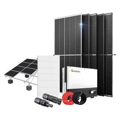 Off-grid 12kw hybride zonne-energiesysteem met lithiumbatterie zonnepaneel