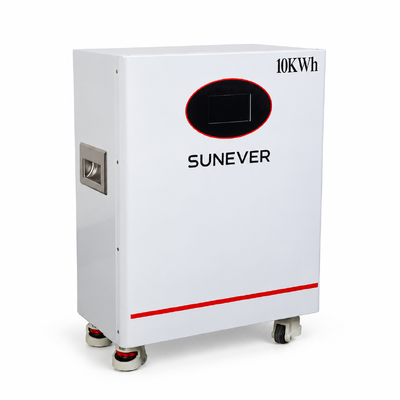 UNEVER 10kWh 51.2V 200Ah LiFePO4 Lithium Zonnebatterij voor Energieopslag Thuis en Off-Grid Back-up Voeding